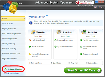 Advanced System Optimizer 3.5 Screenshot