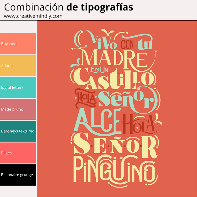 combinar tipografias
