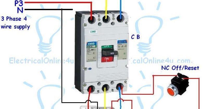 Contactor Wiring Guide For 3 Phase Motor With Circuit ...