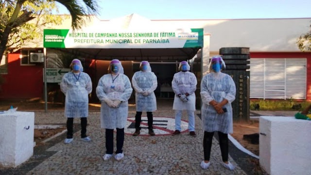 TCE/PI vistoria hospital de campanha para vítimas da Covid-19 em Parnaíba