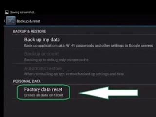 Menghilangkan Semua data Maka Dapat Memiliki Erase Everything dan Pilih Yes.