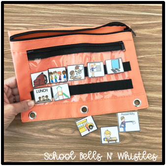 PORTABLE VISUAL SCHEDULE FOR SPECIAL EDUCATION