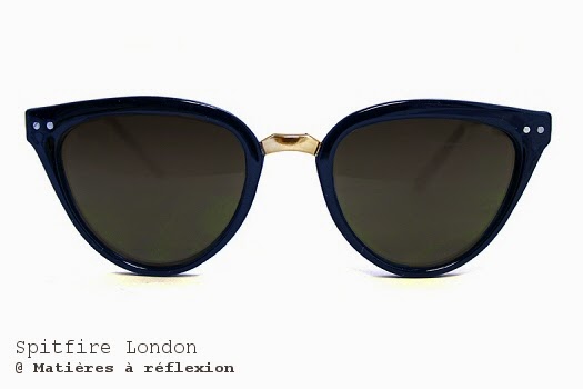 Lunettes de soleil bleu marine Spitfire London