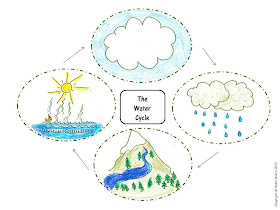 water cycle sequencing cards