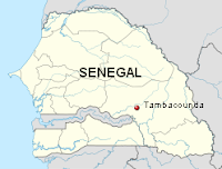 Tambacounda, Senegal map