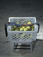 Robert Gober Untitled (Melted Rifle on Crate of Apples)