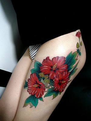 leo flower tattoo