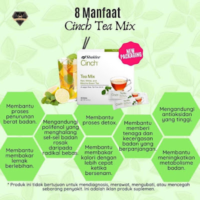 Manfaat Cinch tea mix Shaklee