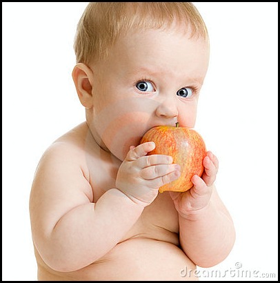 baby-boy-eating-healthy-food-isolated-thumb19606475