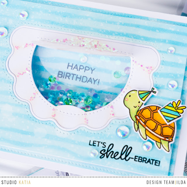 Studio Katia 2nd Anniversary Blog Hop and GIVEAWAY - Under the Sea Cards by ilovedoingallthingscrafty