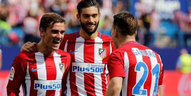 Griezmann Carrasco Gameiro Atletico Ligue des Champions