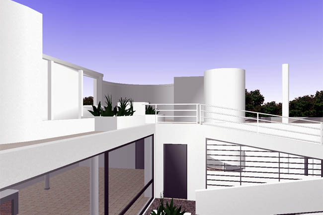 Villa Savoye: Vistas - Villa Savoye (SKETCHUP)