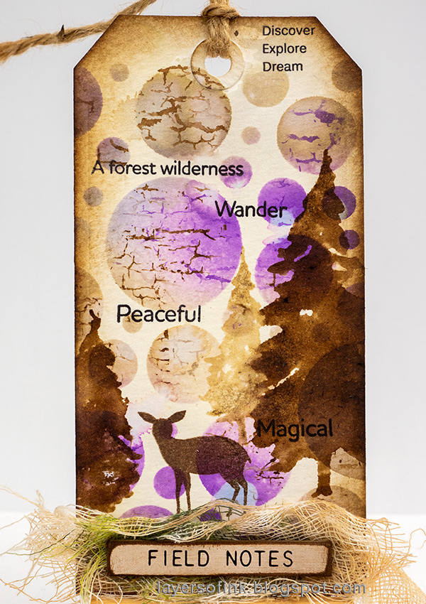 Layers of ink - Forest Tag Tutorial by Anna-Karin Evaldsson.