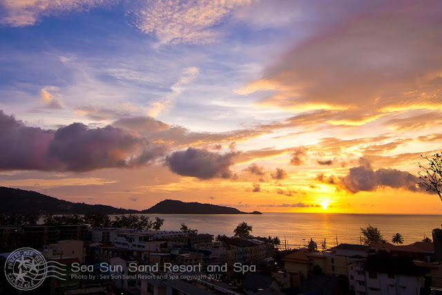 Sunset at Patong Beach from Sea Sun Sand Resort and Spa