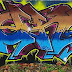 Graffiti Alphabet Three Colors