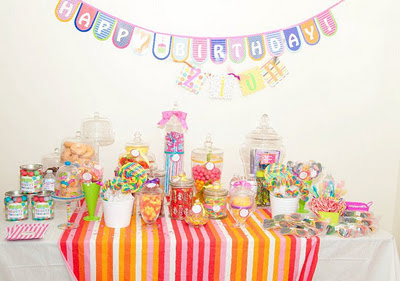 Candy Themed Birthday Party on Candy Lane Birthday Party Via Shipwrecked On A Fabulous Island