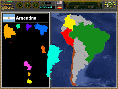 South America Puzzle Screenshot