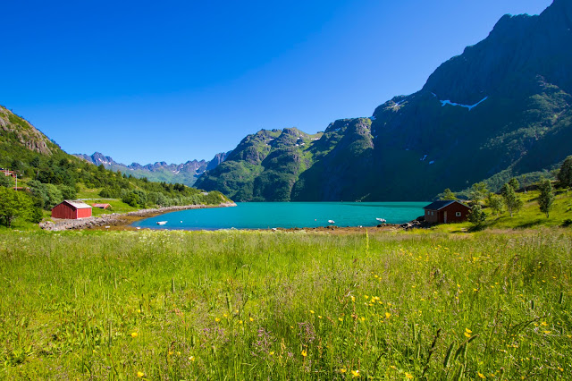 Strada tra Narvik e Svolvaer-Isole Lofoten