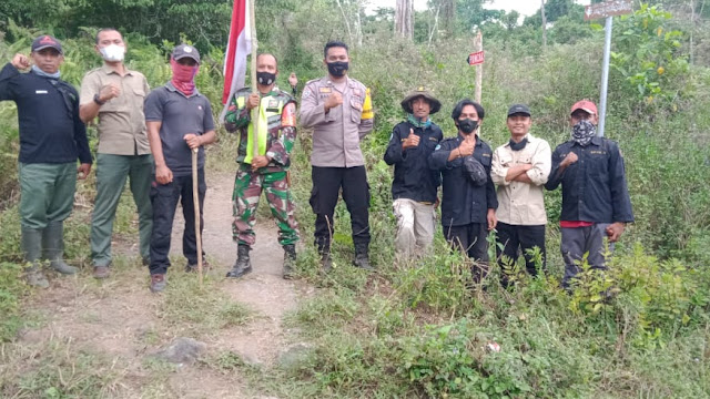 Jaga Kelestarian Hutan, Polsek Pekat Laksanakan Patroli Gabungan