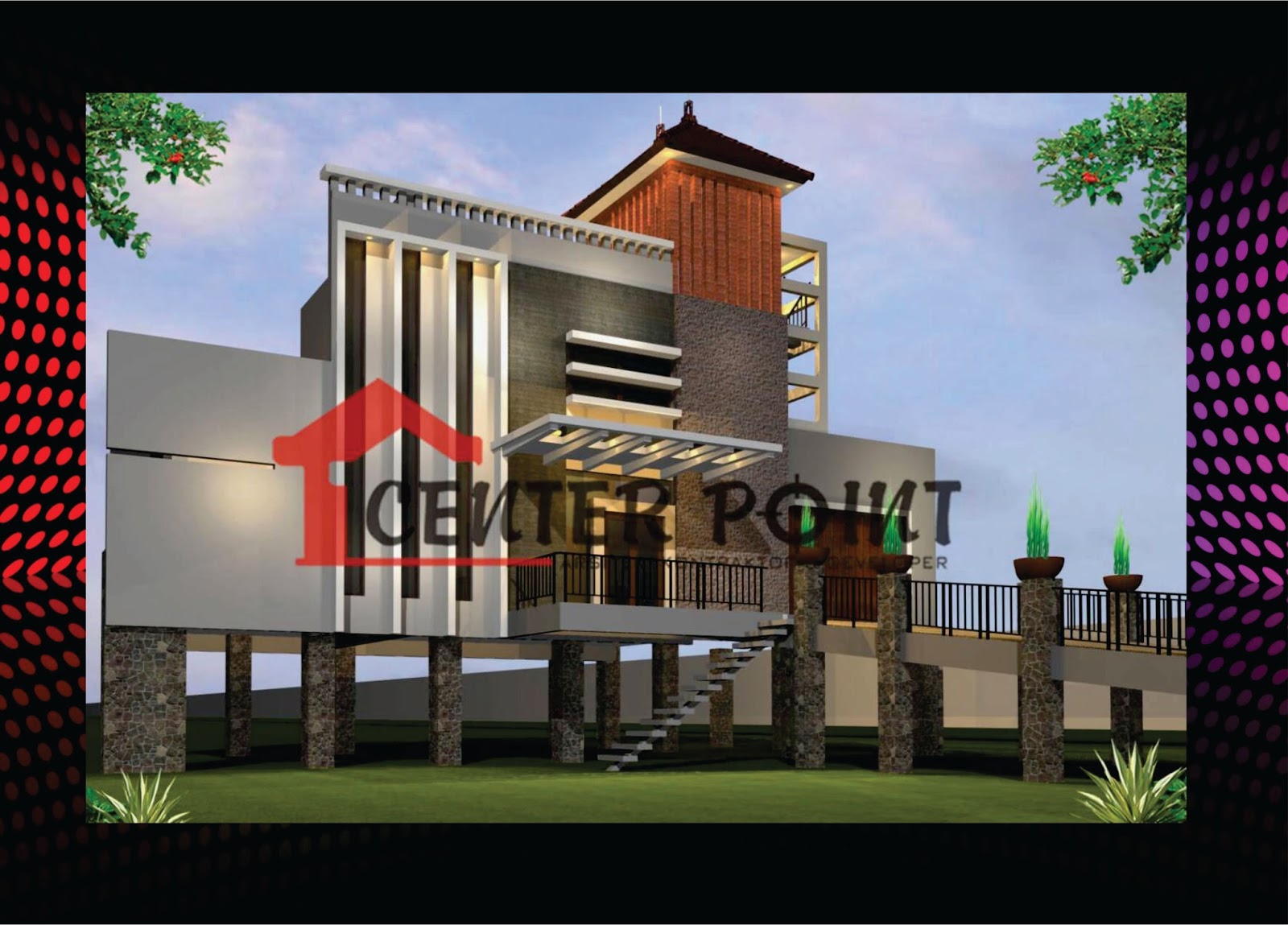 Jasa Arsitek Rumah Tanjung Pinang Fasad Homestay Dan Villa Minimalis