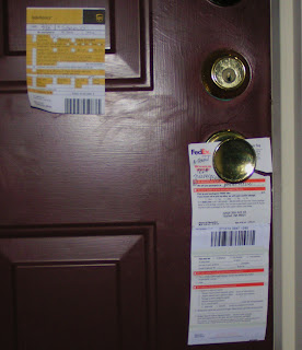 UPS InfoCard and FedEx Door Tag