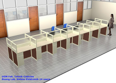 Meja Partisi Interior Kantor + Furniture Semarang