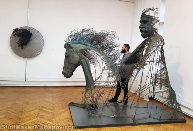 The Fascinating Wire Sculptures of Artist Darius Hulea