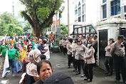 Berlangsung Kondusif, Polrestabes Medan Kawal Demo Massa Pejuang Agraria di DPRD Sumut 