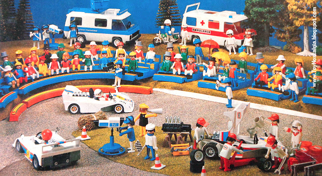 Escena de diorama de carrera LeMans Playmobil 3520 (Playmobil escenas y dioramas)