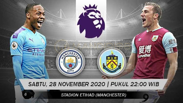 Prediksi Manchester City Vs Burnley, Sabtu 28 November 2020 Pukul 22.00 WIB @ Mola TV