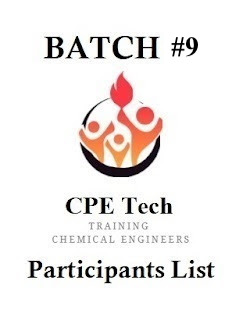 CPE Tech #09 Process Engineering Participants List