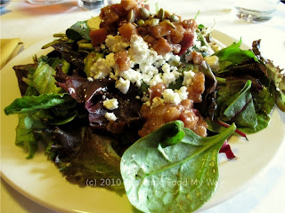 Mixed Greens Salad with Warm Bacon Vinaigrette