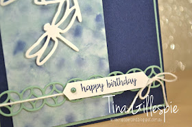 scissorspapercard, Stampin' Up!, Happy Birthday Gorgeous, Dragonfly Dreams, Detailed Dragonfly Thinlits, Flourish Thinlits, Subtle 3D DTIEF