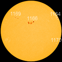 Imagen visible del Sol. Día 9 de Marzo de 2011. Tomada por la sonda SDO 