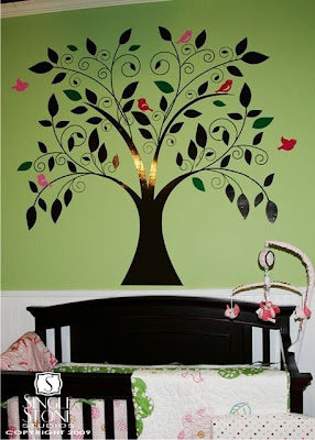 Whimsical Tree wall decal