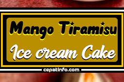 Mango Tiramisu Ice cream Cake