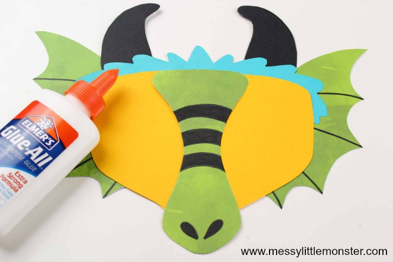 Chinese Dragon Mask. Printable Chinese New Year activity for kids.