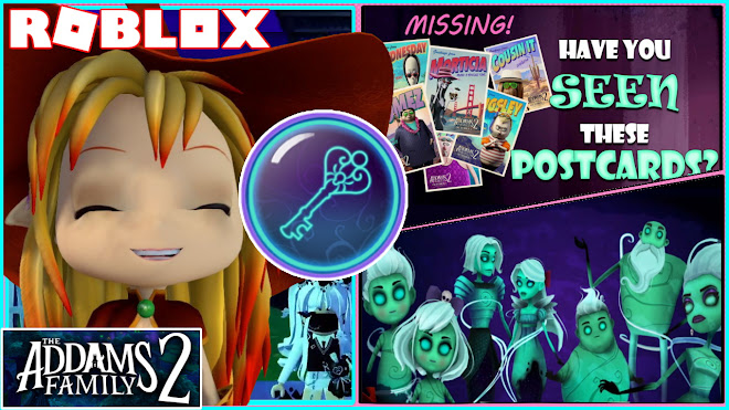 ROBLOX GHOSTOPIA! FINDING ALL POSTCARDS FOR ADDAMSFAMILY 2 EVENT