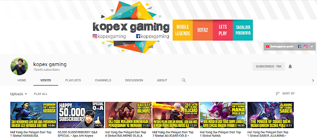 4 Youtuber sangat hebat di Mobile Legend