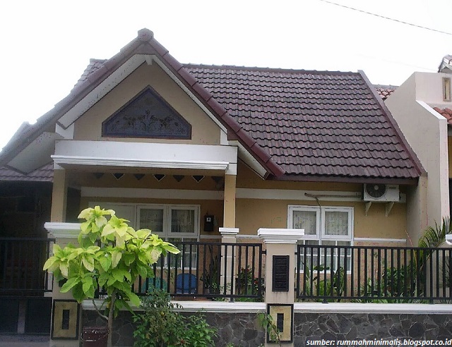 43 Model  Rumah  Minimalis Atap Segitiga 