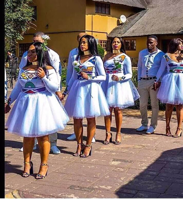 South Africa African Traditional Wedding Dresses For Bridesmaids.