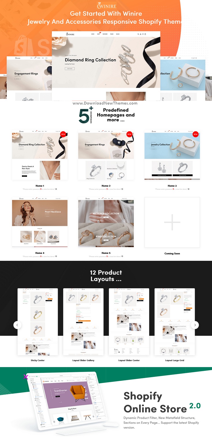 Winire - Jewelry & Accessories Responsive Shopify Theme Review