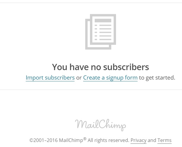 Create MailChimp Lists
