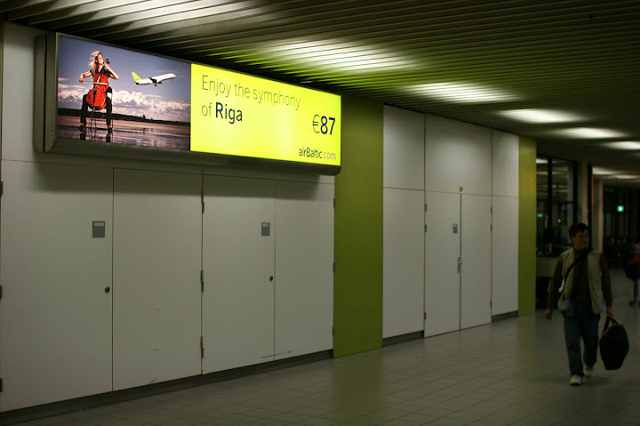 airBaltic ad in Amsterdam