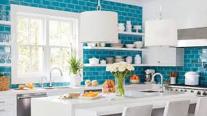 blue and white kitchen tiles