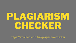 How to Check Plagiarism Online free | Smallseotools