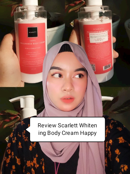 Review Scarlett Whitening Body Cream Happy