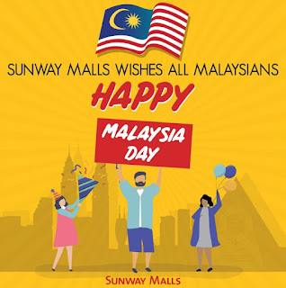 Sunway Carnival Mall Wishing Happy Malaysia Day (Year 2019)