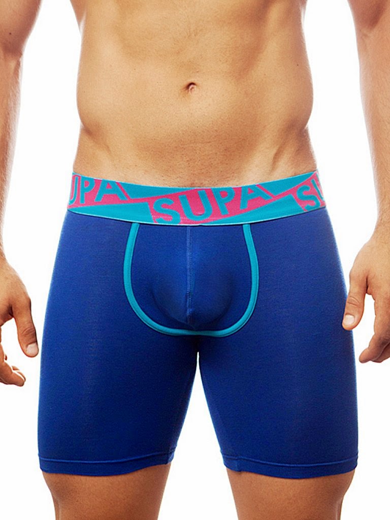 Supawear Supa-Supa Long Trunk Underwear Navy Back Cool4Guys