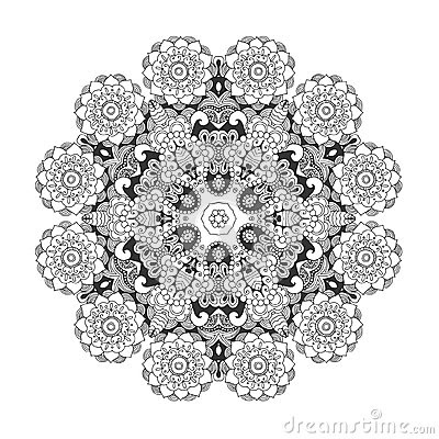 "Mandala ethnic indian illustration design" Stock image and royalty ...